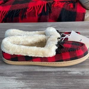 Old Navy Soft-Brushed Faux-Fur Lined Moccasin Slippers for Women Size 10 NWT